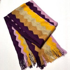 Missoni Zig Zag Pattern Multicolored Scarf, Made in Italy
